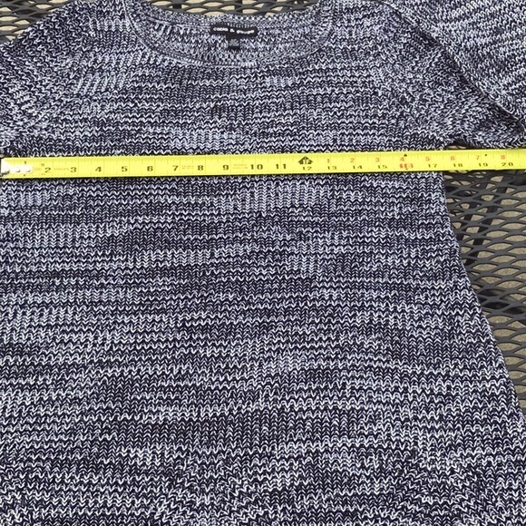 NWOT Cable & Gauge Black and White Knit Bell Sleeve Sweater Size Small - Picture 10 of 11